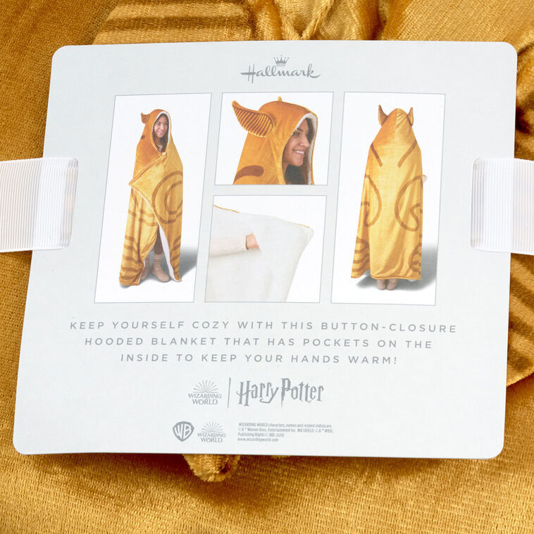 Hallmark Gifts - Harry Potter Golden Snitch Hooded Blanket