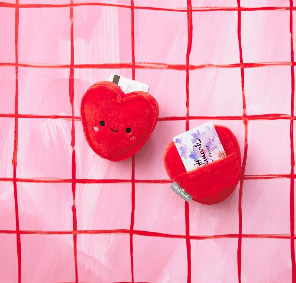 Hallmark Gifts - Red Heart Plush Gift Card Holder