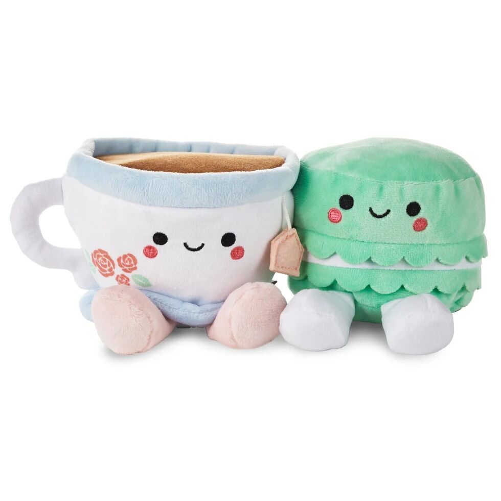 Hallmark Better Together Magnetic Plush - Teacup and Macaron