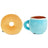 Hallmark Better Together Magnetic Plush - Coffee and Donut - Large