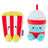 Hallmark Better Together Magnetic Plush - Popcorn and Slushie