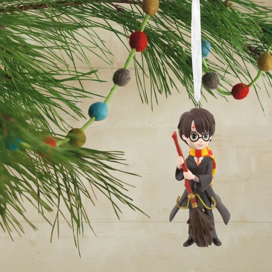 Hallmark Resin Hanging Ornament - Harry Potter with Broom