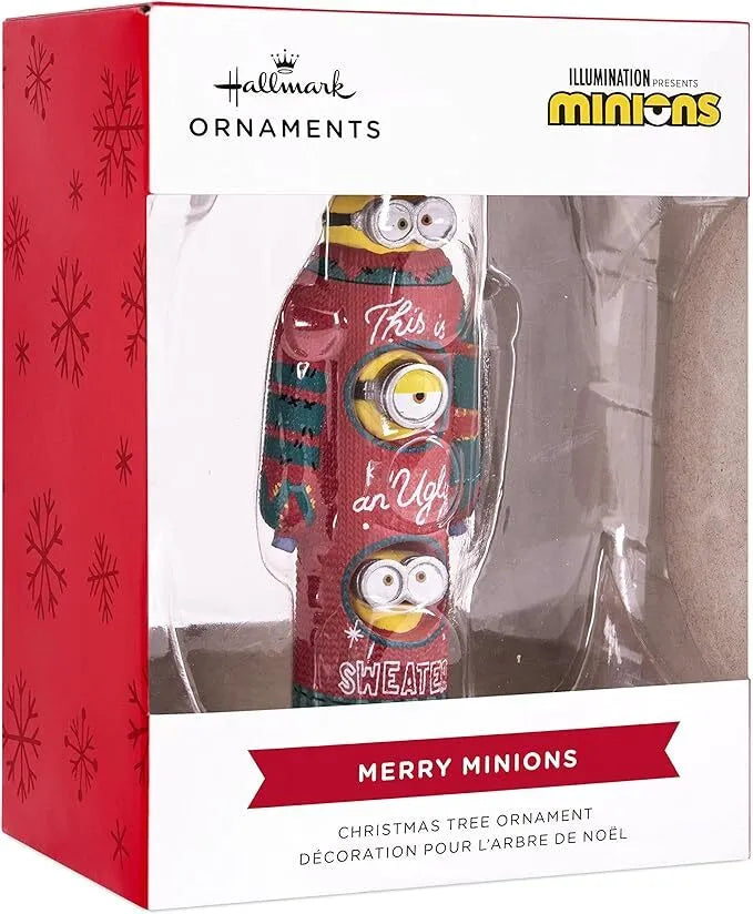 Hallmark Resin Hanging Ornament - Minions Ugly Christmas Sweater