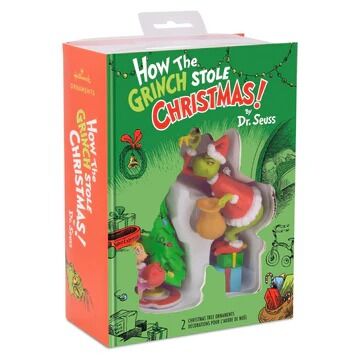 Hallmark Hanging Ornament - Dr. Seuss's The Grinch and Cindy Lou Who (Set of 2)