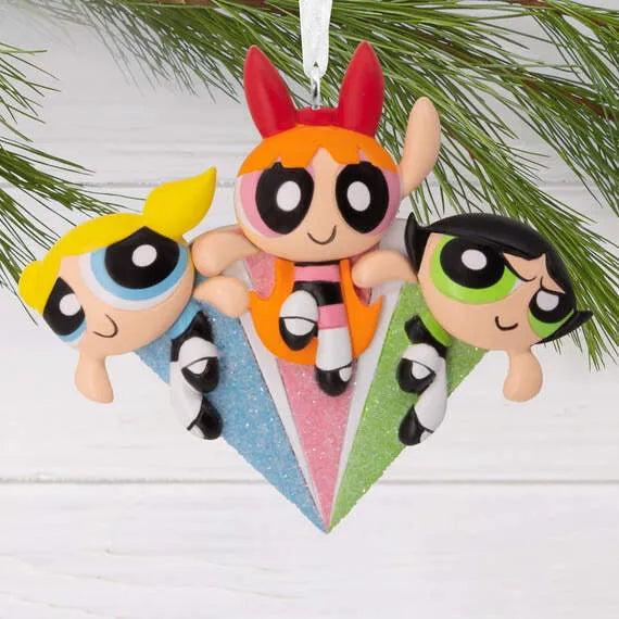 Hallmark Resin Hanging Ornament - Powerpuff Girls Bas Relief