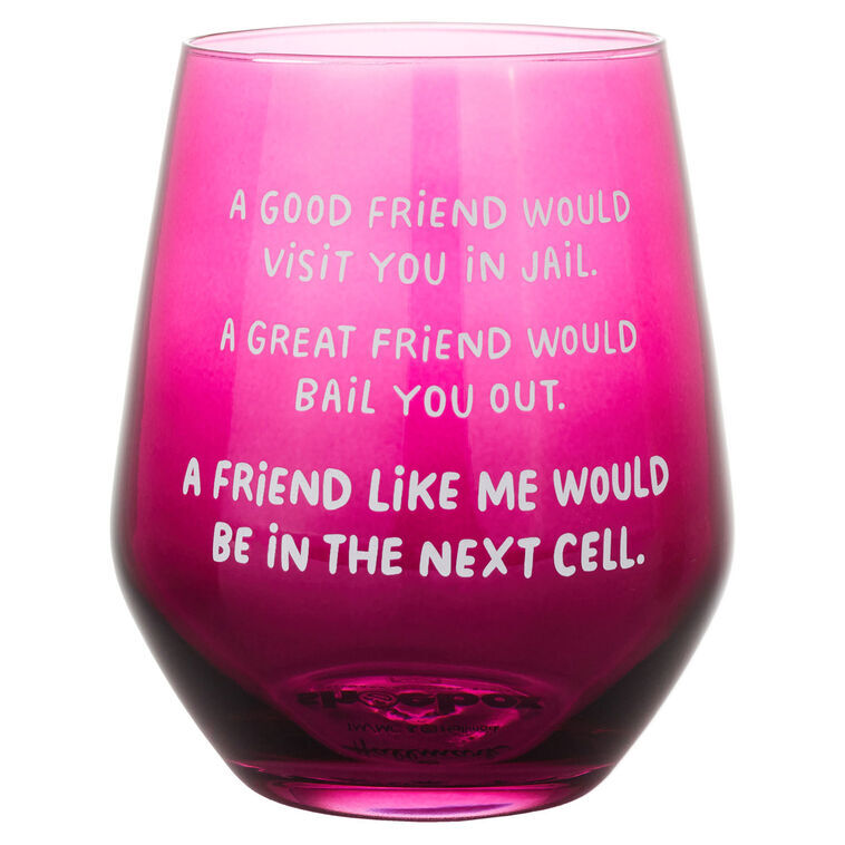 Hallmark Gifts - A Friend Like Me Stemless Wine Glass