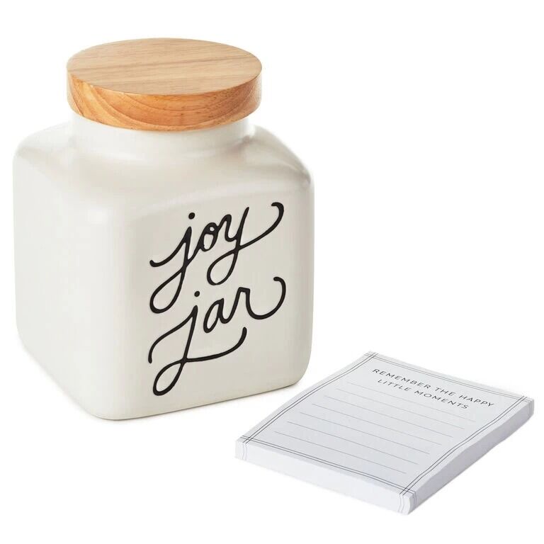 Hallmark Gifts - Ceramic Joy Jar and Notepad Set
