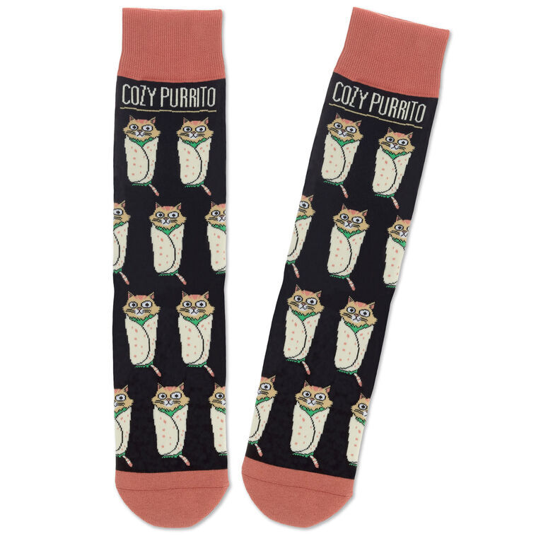 Hallmark Gifts - Cat Purrito Crew Socks