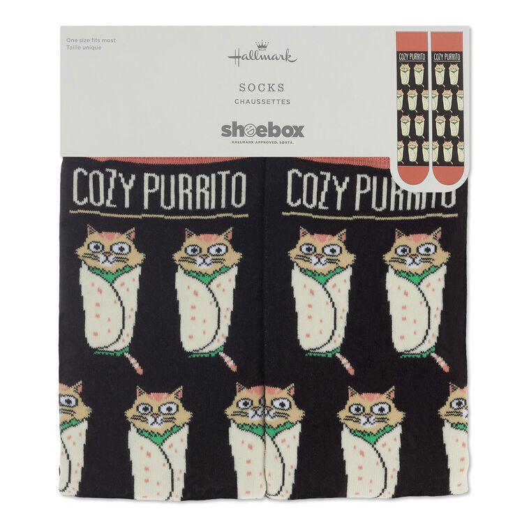 Hallmark Gifts - Cat Purrito Crew Socks