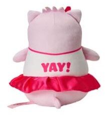 Pembe the Pink Cat Plush - Cheerleader