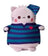 Pembe the Pink Cat Plush - Pyjamas