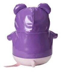 Pembe the Pink Cat Plush - Purple Hoodie
