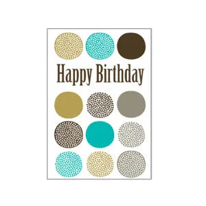 Mini Greeting Card - Happy Birthday Spots