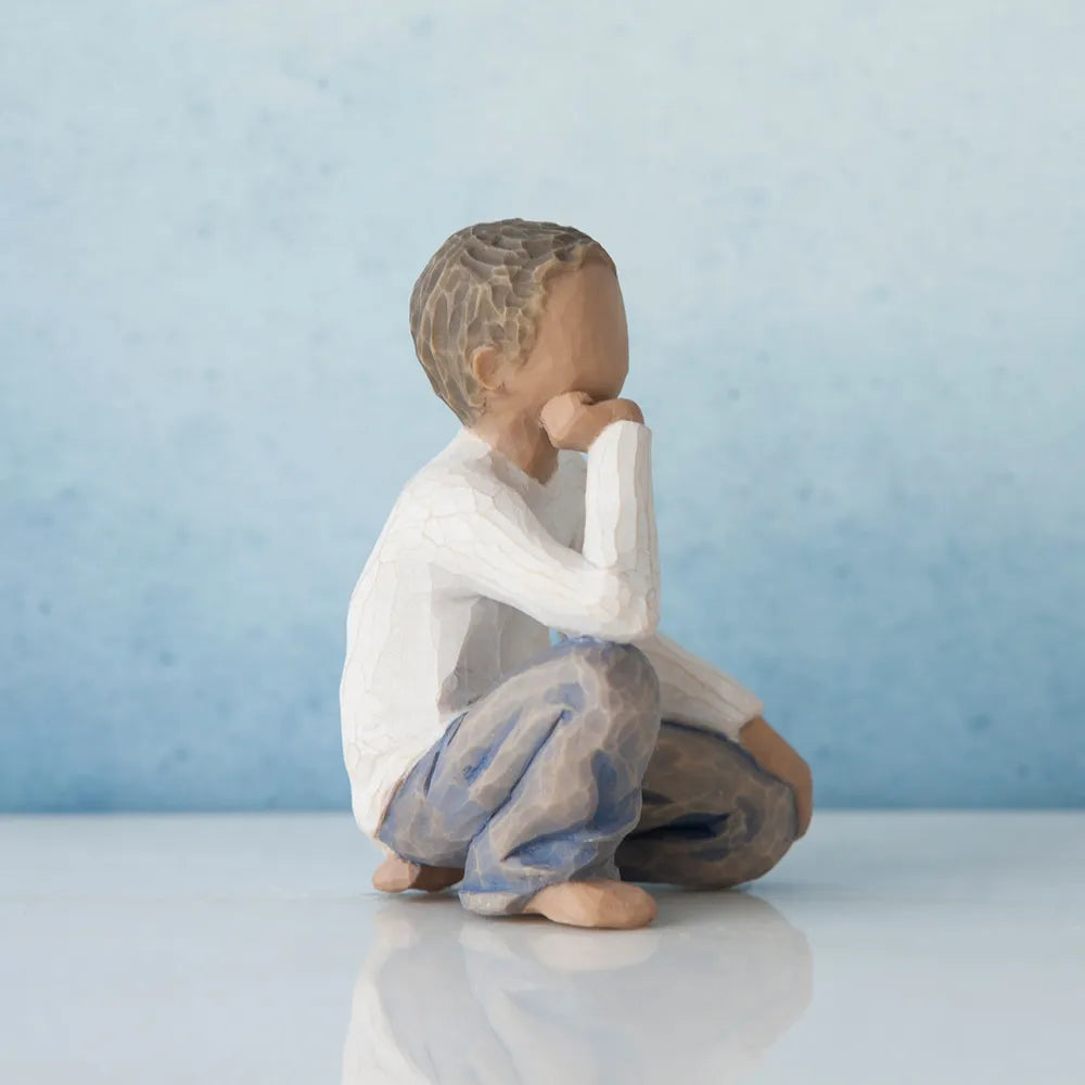 Willow Tree - Roses In The Garden Collection - Inquisitive Child (Darker Skin & Hair)