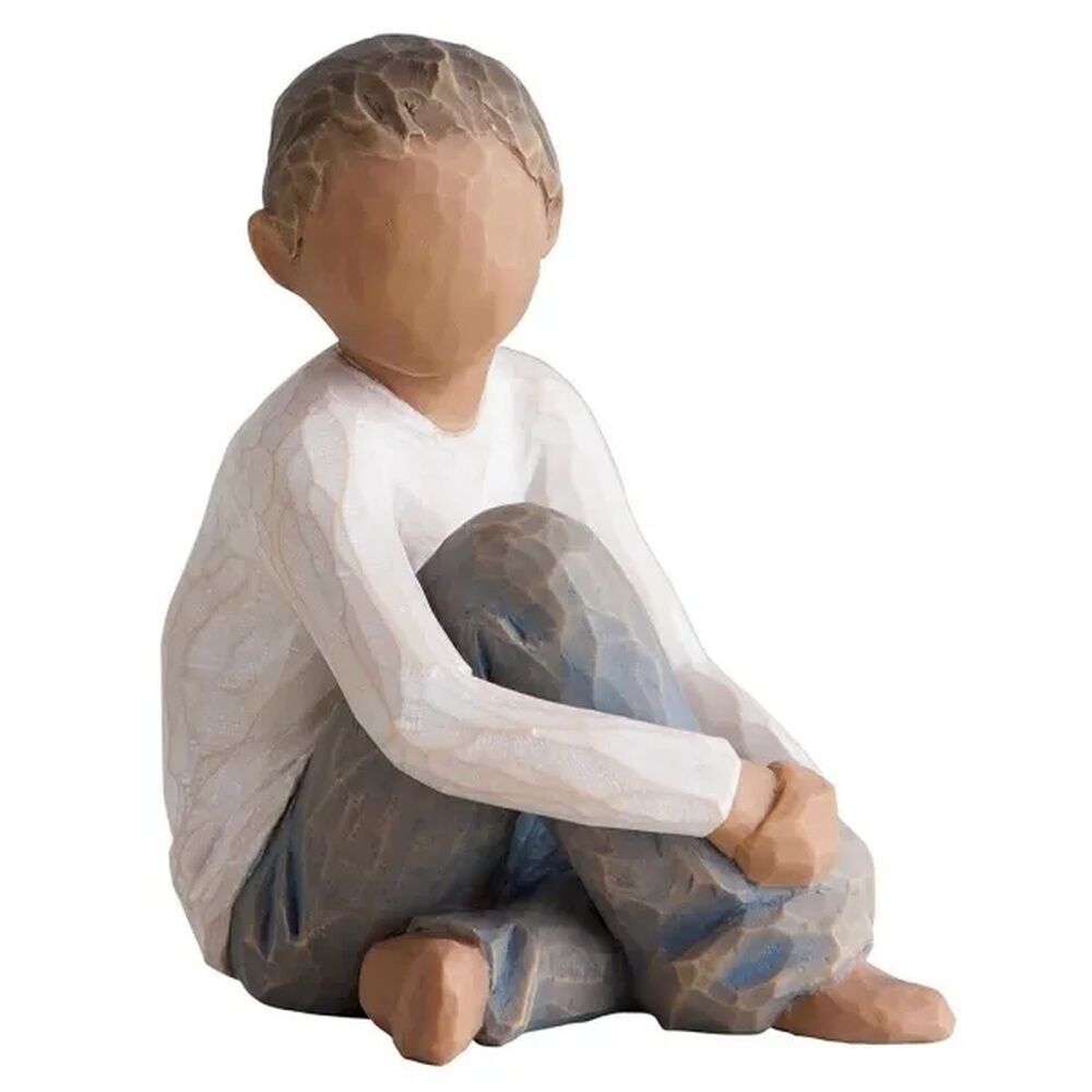 Willow Tree - Roses In The Garden Collection - Caring Child (Darker Skin & Hair)