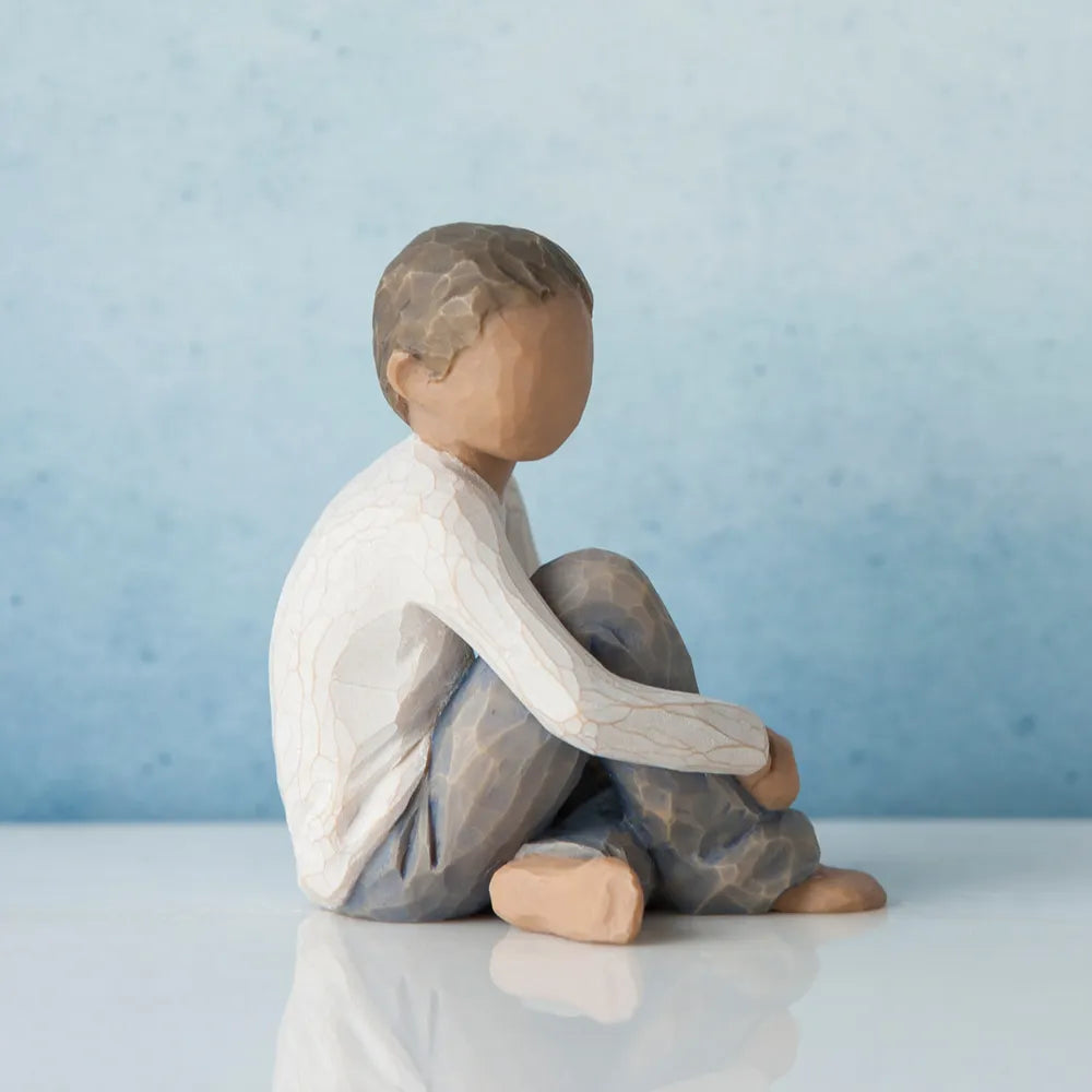 Willow Tree - Roses In The Garden Collection - Caring Child (Darker Skin & Hair)