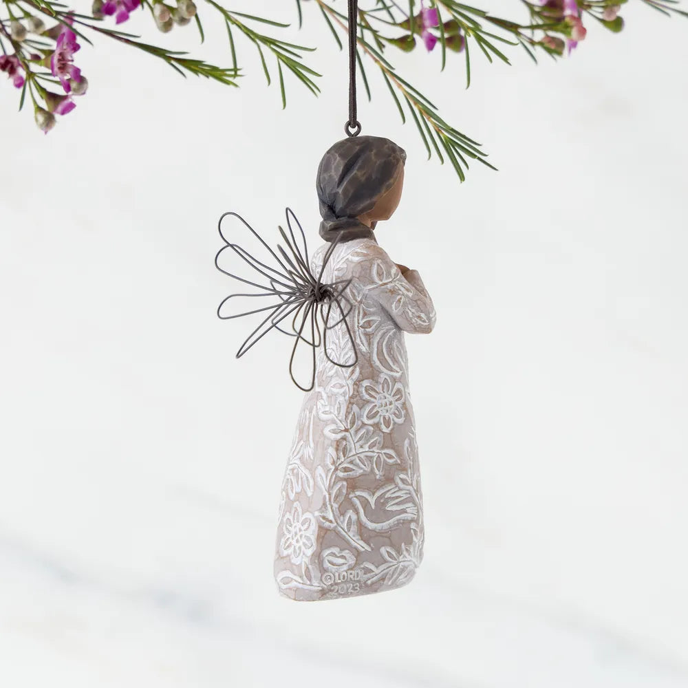 Willow Tree Hanging Ornament - Remembrance (Darker Skin & Hair)