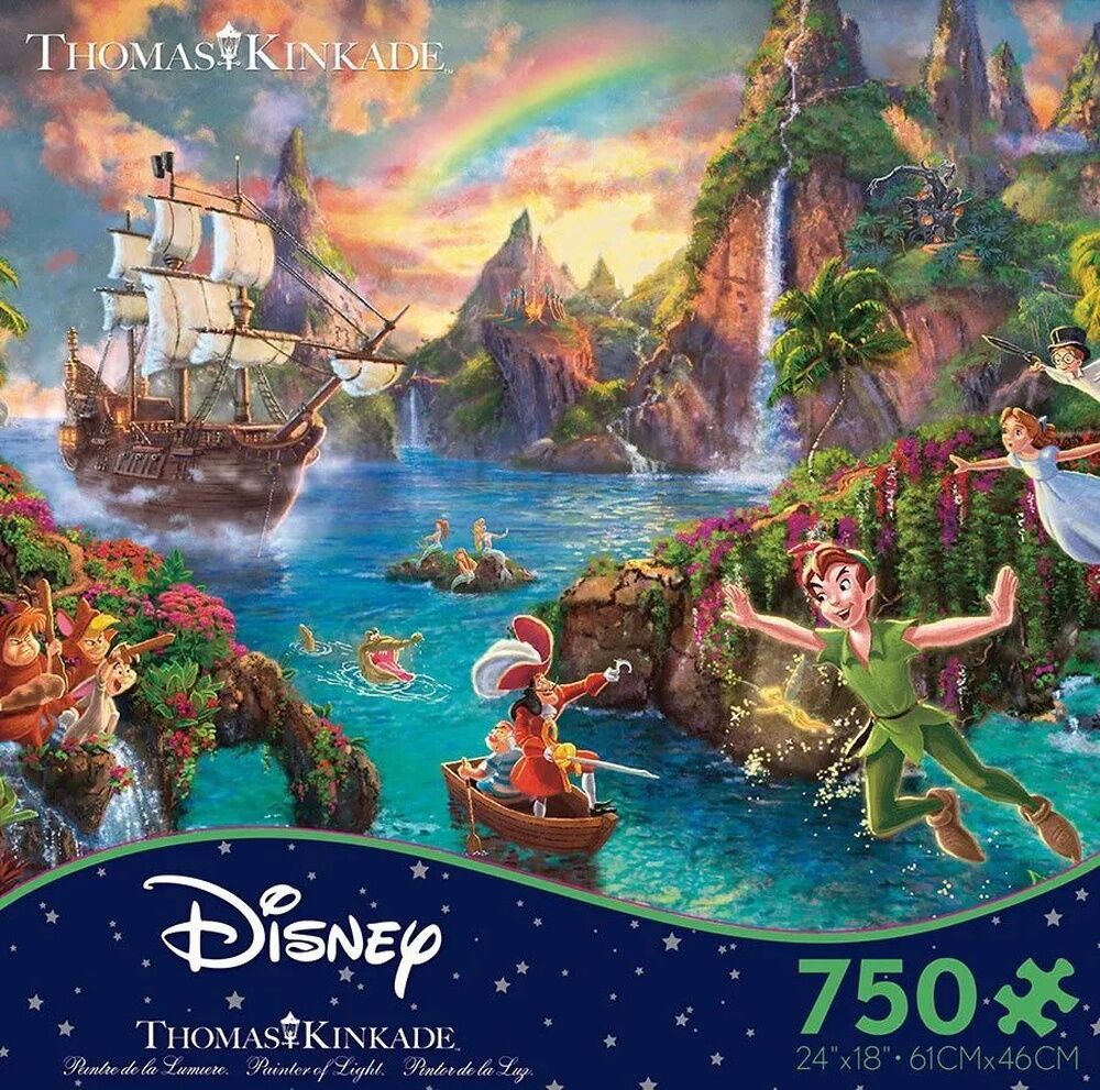 Thomas Kinkade Disney 750pc Puzzle - Peter Pan