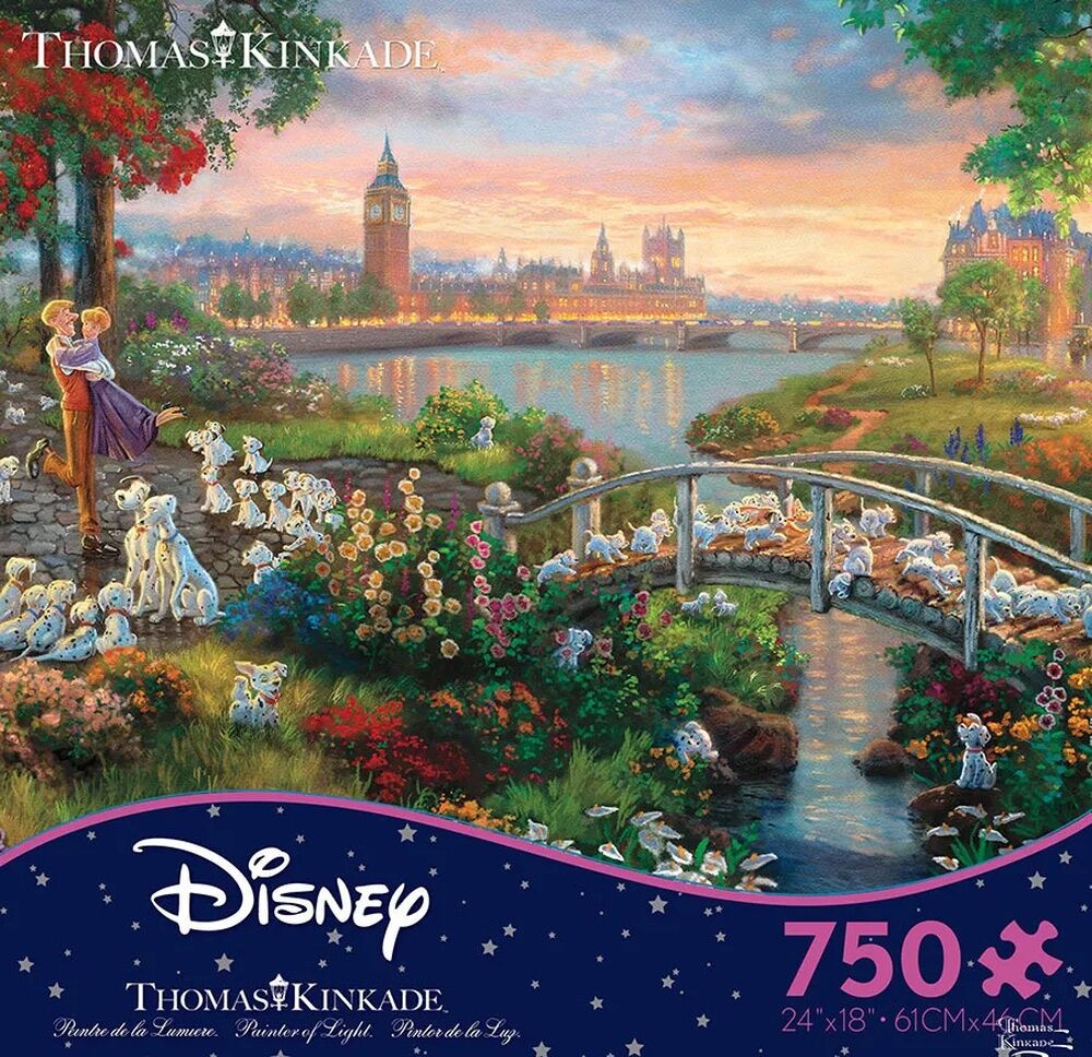 Thomas Kinkade Disney 750pc Puzzle - 101 Dalmatians
