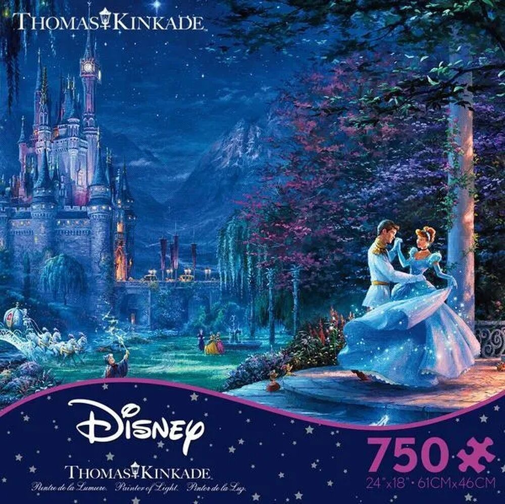 Thomas Kinkade Disney 750pc Puzzle - Cinderella Starlight