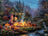 Thomas Kinkade Disney 750pc Puzzle - Mickey And Minnie Sweetheart Fire