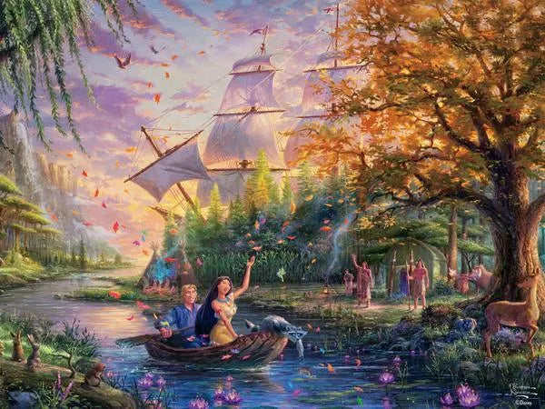 Thomas Kinkade Disney 750pc Puzzle - Pocahontas