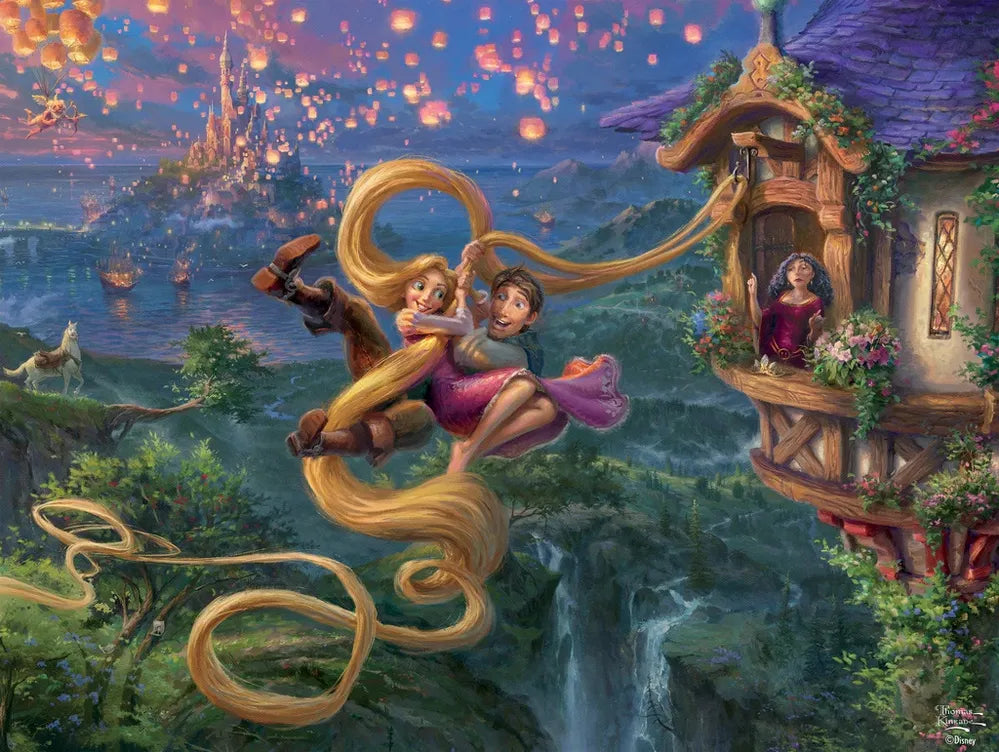 Thomas Kinkade Disney 750pc Puzzle - Tangled