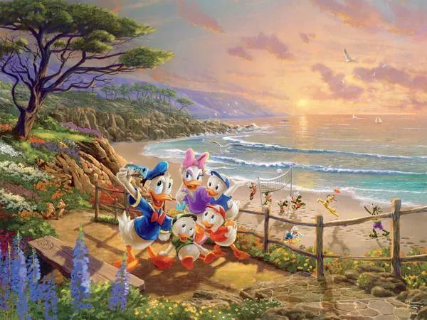 Thomas Kinkade Disney 750pc Puzzle - A Ducky Day