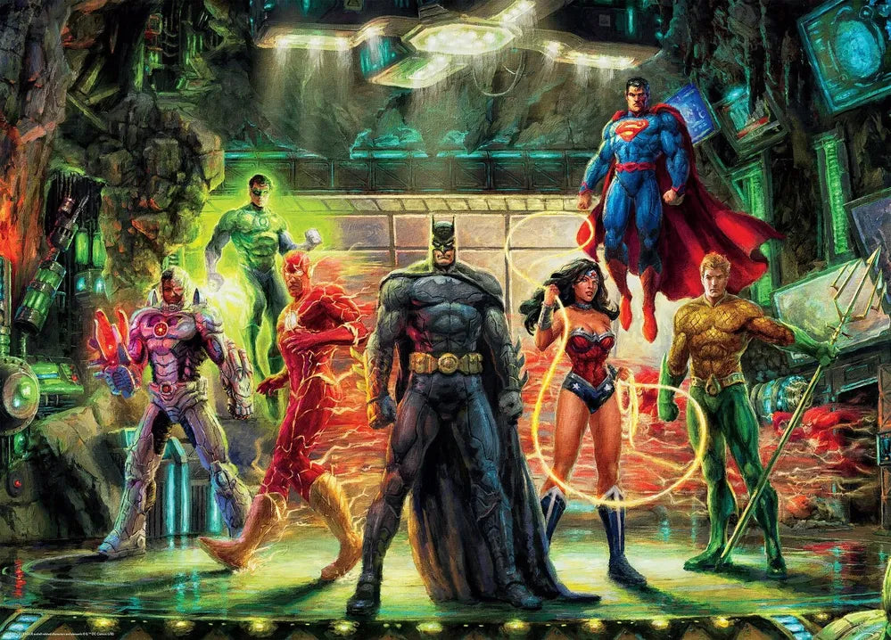 Thomas Kinkade Dc Comics 1000pc Puzzle - The Justice League