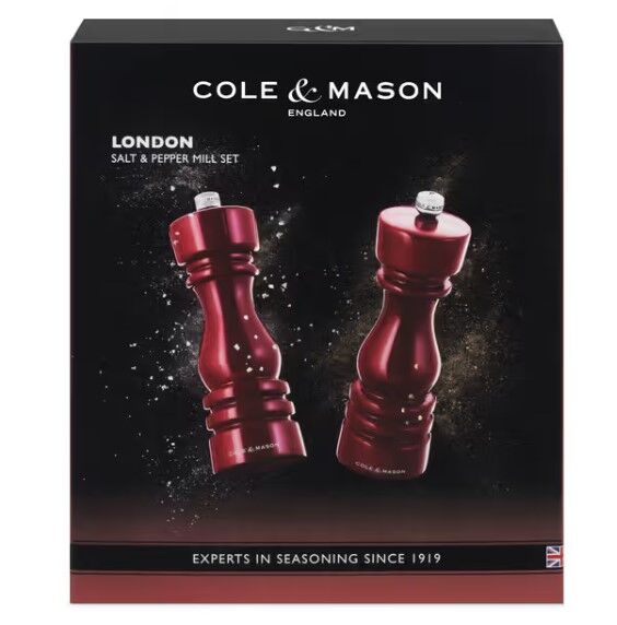 Cole & Mason - London Mills Red Gloss Gift Set 18cm