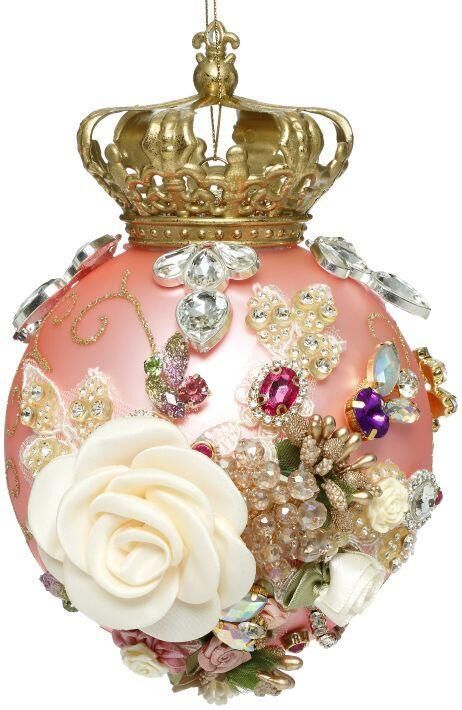 Mark Roberts Crown Jewels - Pink Hanging Ornament