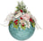 Mark Roberts Floral Jeweled Ball Hanging Ornament - Frosted Blue