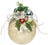 Mark Roberts Floral Jeweled Ball Hanging Ornament - Frosted Gold