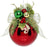 Mark Roberts Floral Jeweled Ball Hanging Ornament - Shiny Red
