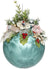 Mark Roberts Floral Jeweled Ball Hanging Ornament - Frosted Blue