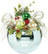 Mark Roberts Floral Jeweled Ball Hanging Ornament - Shiny Blue
