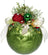Mark Roberts Floral Jeweled Ball Hanging Ornament - Frosted Dark Green