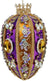 Mark Roberts Faberge Jewel Egg Hanging Ornament - Copper & Purple