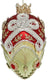 Mark Roberts Faberge Jewel Egg Hanging Ornament - Green & Red