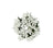 Raz Ornament - Beaded Berry Candle Ring White 4in
