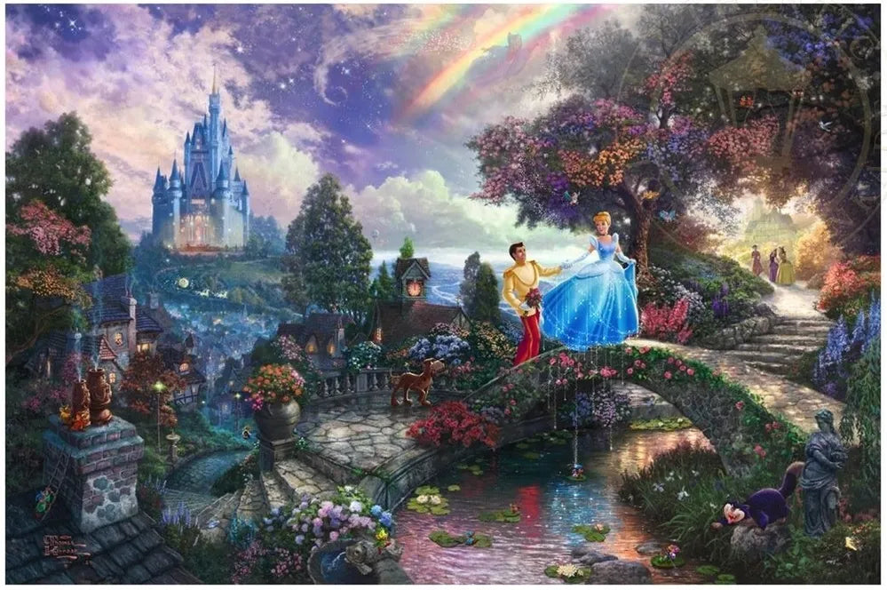 Thomas Kinkade Disney 4 x 500pc - V5