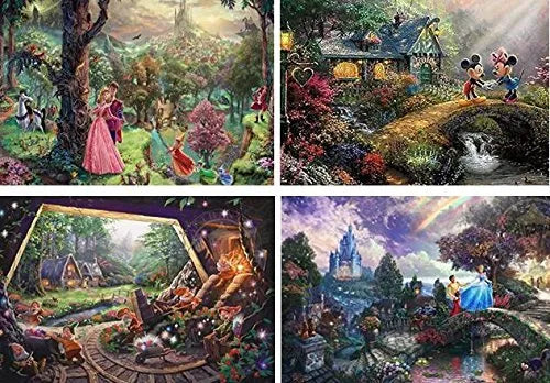 Thomas Kinkade Disney 4 x 500pc - V5