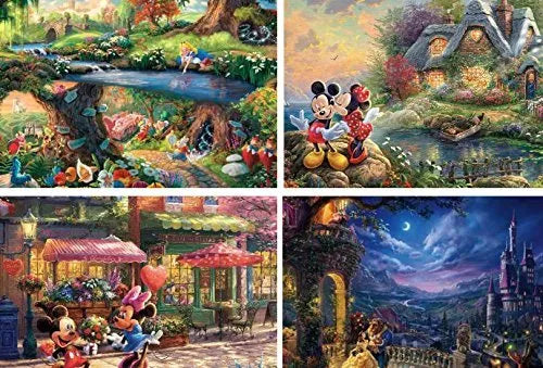 Thomas Kinkade Disney 4 x 500pc - V1