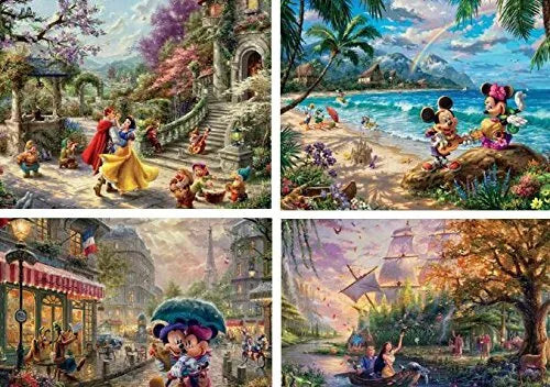 Thomas Kinkade Disney 4 x 500pc - V6