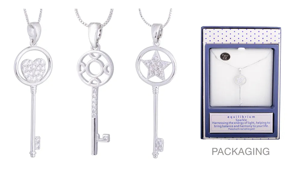 Equilibrium Diamond Key Necklace - Circle