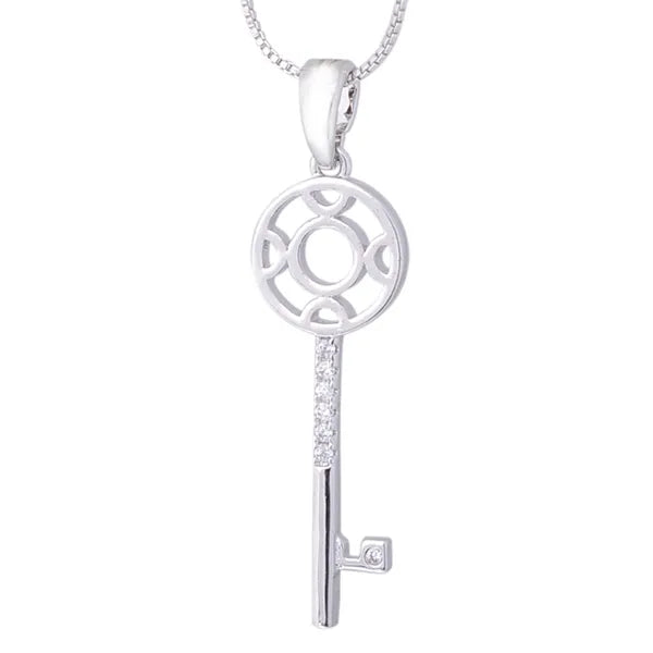 Equilibrium Diamond Key Necklace - Circle
