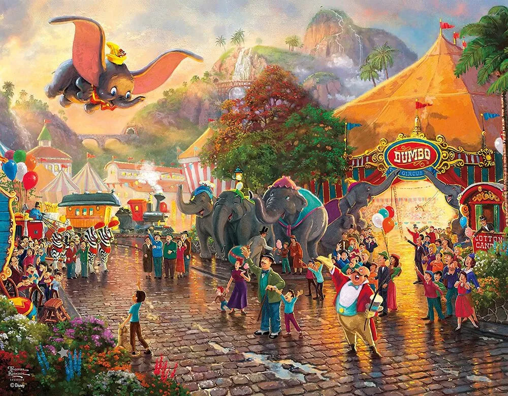 Thomas Kinkade Disney 4 x 500pc V9