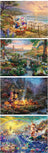 Thomas Kinkade Disney 4 X 500pc - S10