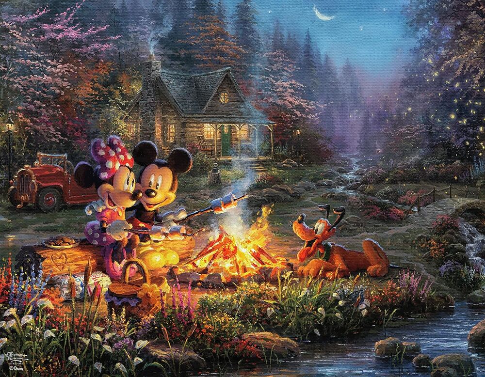 Thomas Kinkade Disney 4 X 500pc - S10