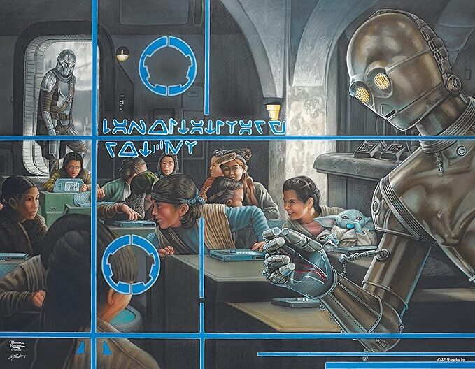 Thomas Kinkade Star Wars 4 X 500pc - Mandalorian